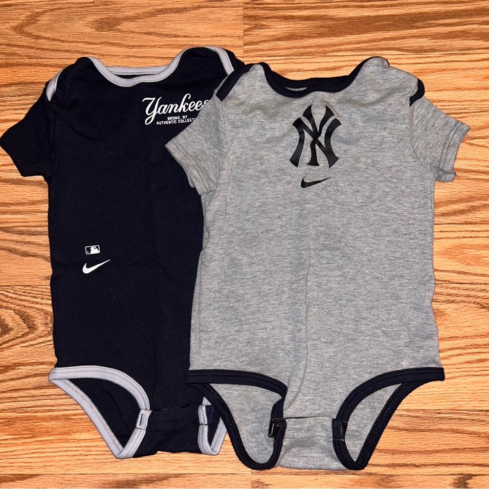 Nike MLB Yankees Bodysuit Set - Navy and Gray